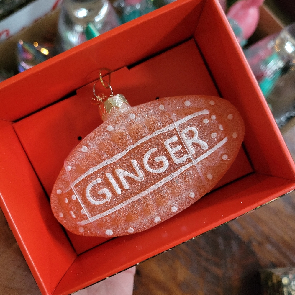 John Derian Ginger Glass Ornament ~ NWT/NIB ~ Vintage Style ~ 2025 Collection